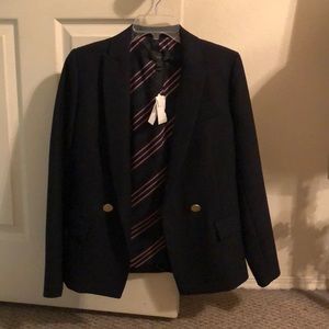 NWT J.Crew Sz 4 Navy Blazer